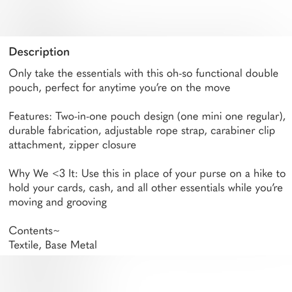 NEW! Free People Movement Half Time Double Pouch NWOT - Picture 14 of 14